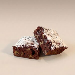 brownie artesanal de chocolate y nueces Papín Dulce Logroño